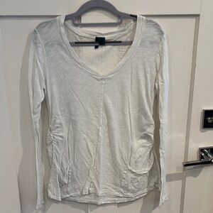 Chic White Long Sleeve Women's Top